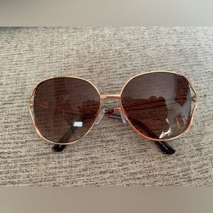 Stylish Gold and Brown Sunglasses